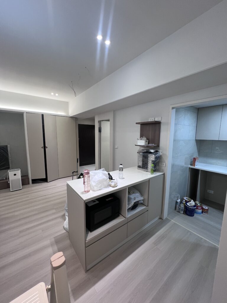 廚櫃、格柵隱藏門L3002櫃體+L3069門片