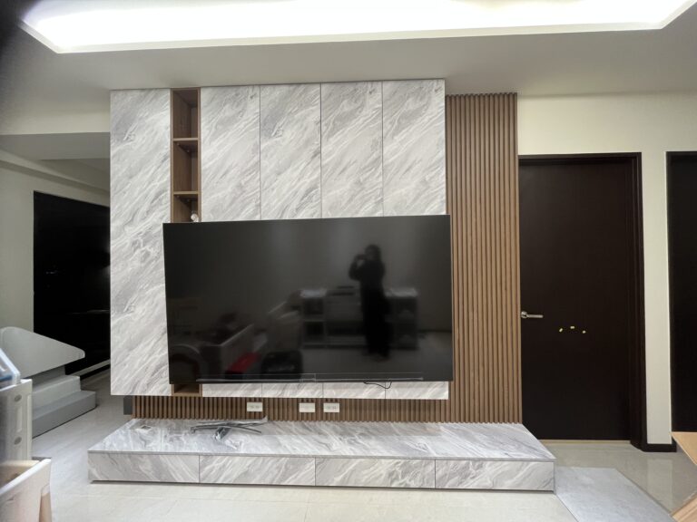 電視櫃、書桌收納櫃8040+7035桌面+L8033格柵