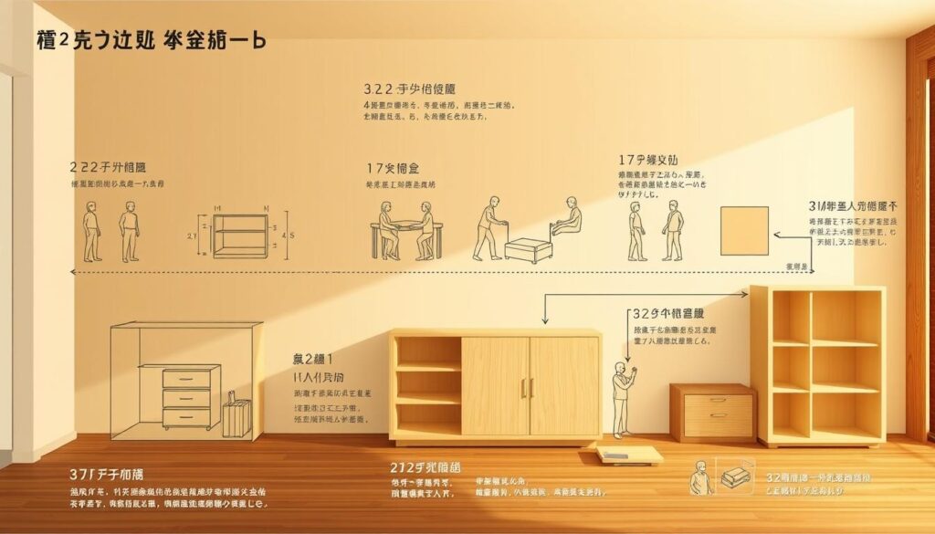 系統櫃安裝流程步驟示意圖